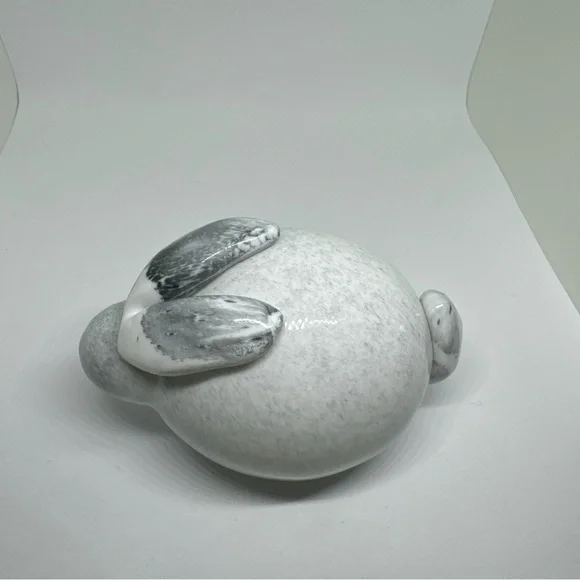 Rare Nuutajärvi Inkeri Toikka Rabbit with Nuutajarvi seal Used, Finland, Bunny